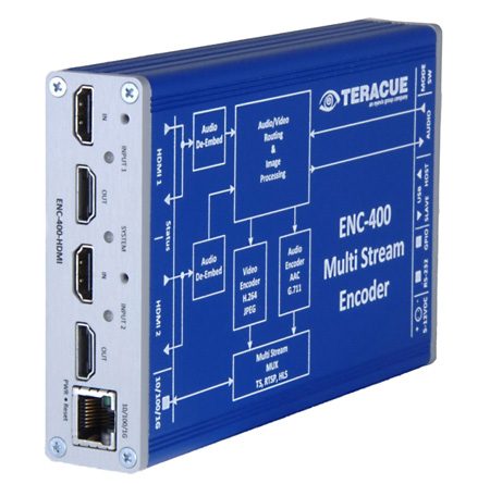 Teracue ENC-400-HDMI2 ENC- H.264 & MJPEG HD&SD Encoder Board with Dual HDMI Inputs Teracue ENC-400-HDMI2 ENC- H.264 & MJPEG HD&SD Encoder Board with Dual HDMI Inputs