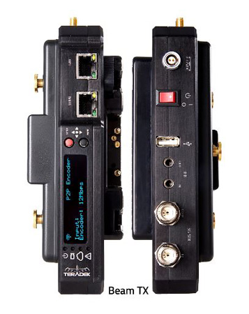 Teradek TER-10-0571 Beam Transmitter & Receiver Set with V-Mount Battery Plate Teradek TER-10-0571 Beam Transmitter & Receiver Set with V-Mount Battery Plate