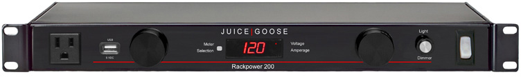 Jg-rp200-20a Rackpower 100 Rack Mounted Power Distribution With Led Rack Lights & Power Meter - 10 Outlets & 20a Capacity