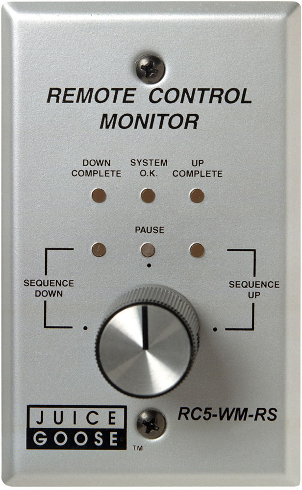 Jg-rc5wm-rs Wallmount Knobswitch Control & Monitor For Remote Operation Of A Cq Sequencer