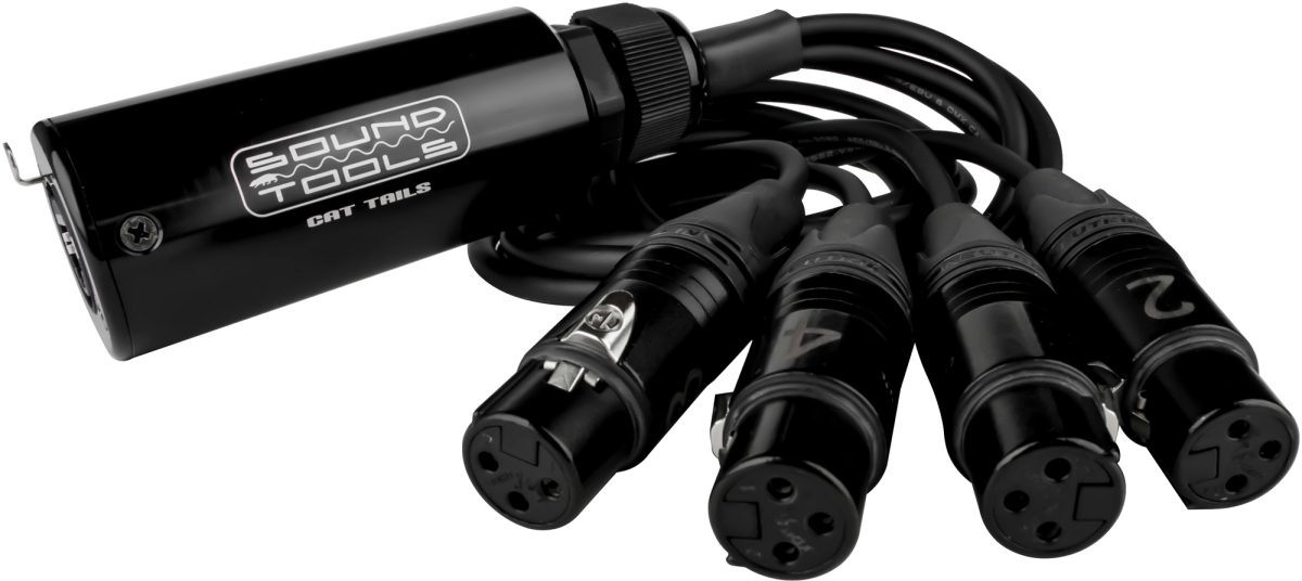 Rat Sound Systems Rss-ctfx Cat Tails Ctfx Ethercon Breakout To Quad Female Xlr Cables