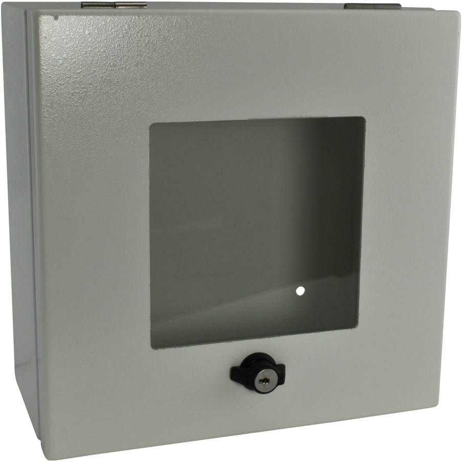 -owb-cp1-wwht Outdoor Wall Box & Cover With 2 & 3 Gang Mounting Plate, Window - White