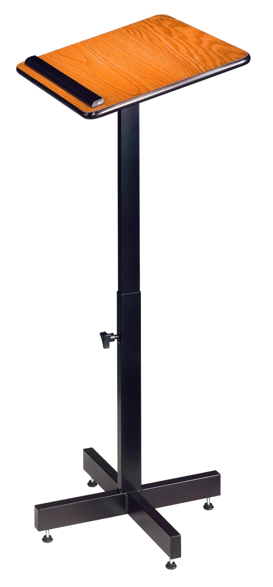 Oklahoma Sound Ok-70 Sound Height Adjustable Portable Lectern - Medium Oak