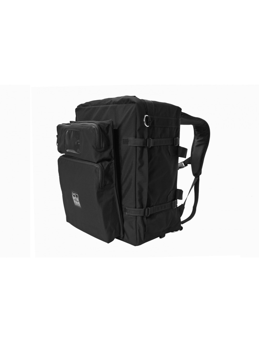 Portabrace Pbr-bk-3blc Modular Backpack Front 2 - Pocket Module - Black