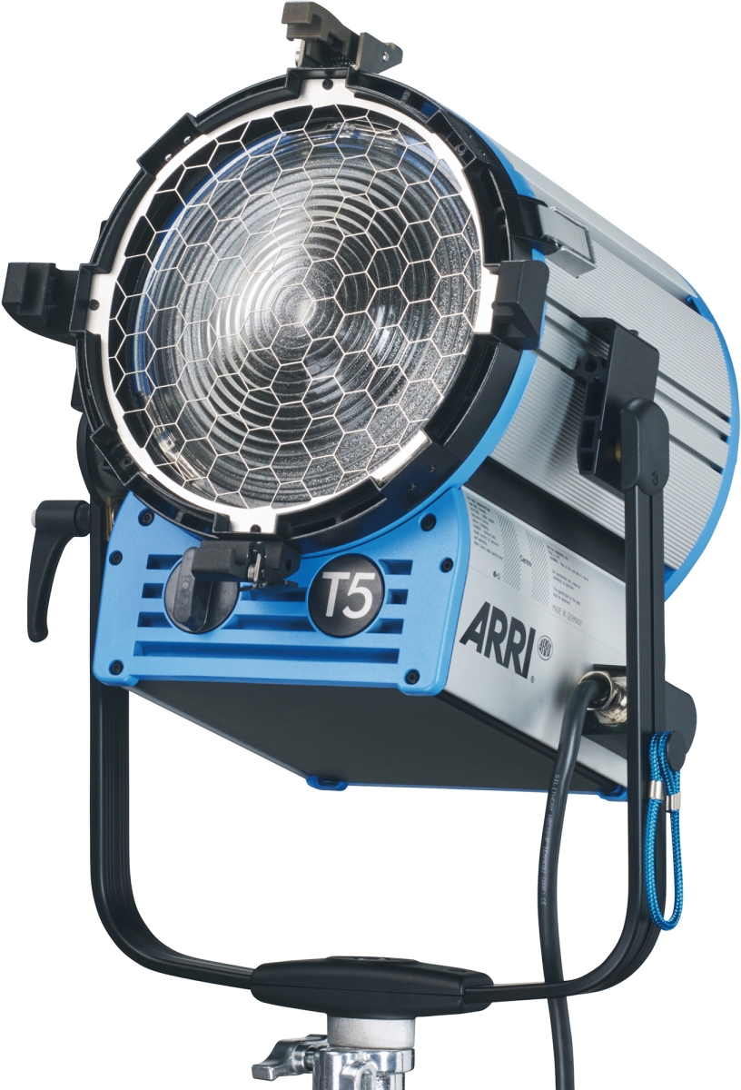 Arr-l1-40005-a True Blue T5 Fresnel Spotlight Manual Black Bare Ends
