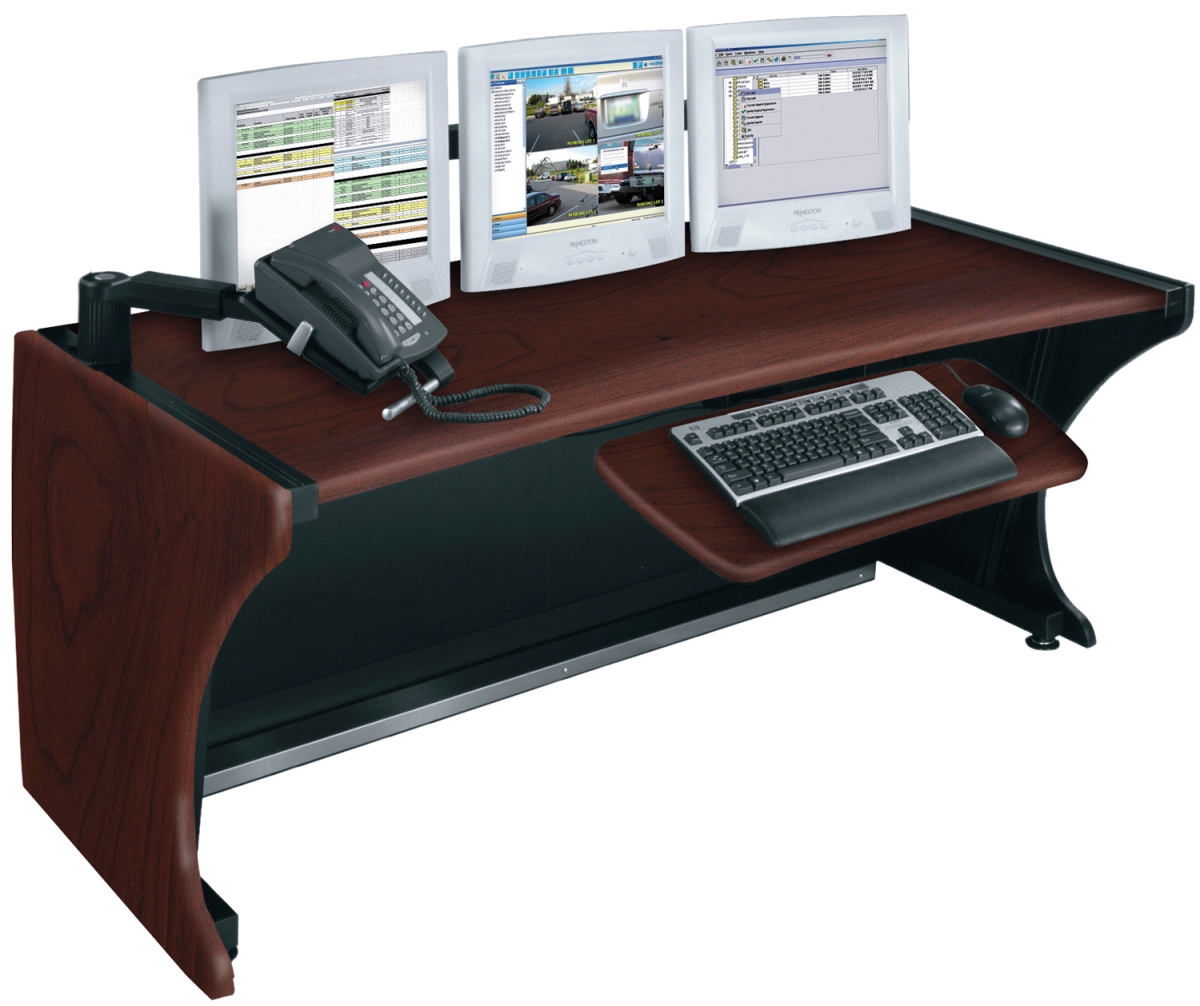Products Map-ld-6430dc Lcd Monitoring Desk-ld Series, Dark Cherry