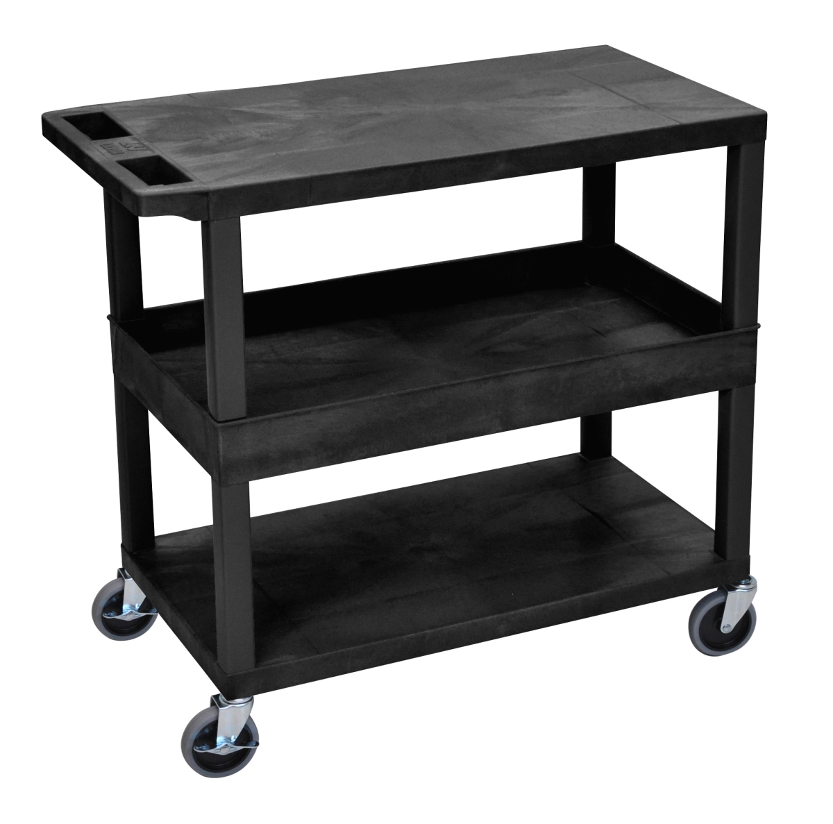 LUX-EC212-B Three Shelf Utility Cart