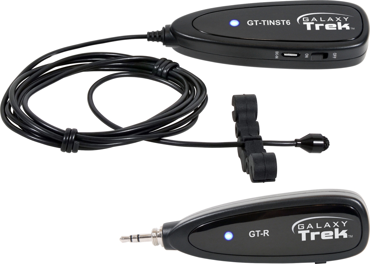 GXY-GT-INST-6X Trek System Wireless Portable Violin Mic-Li-Ion