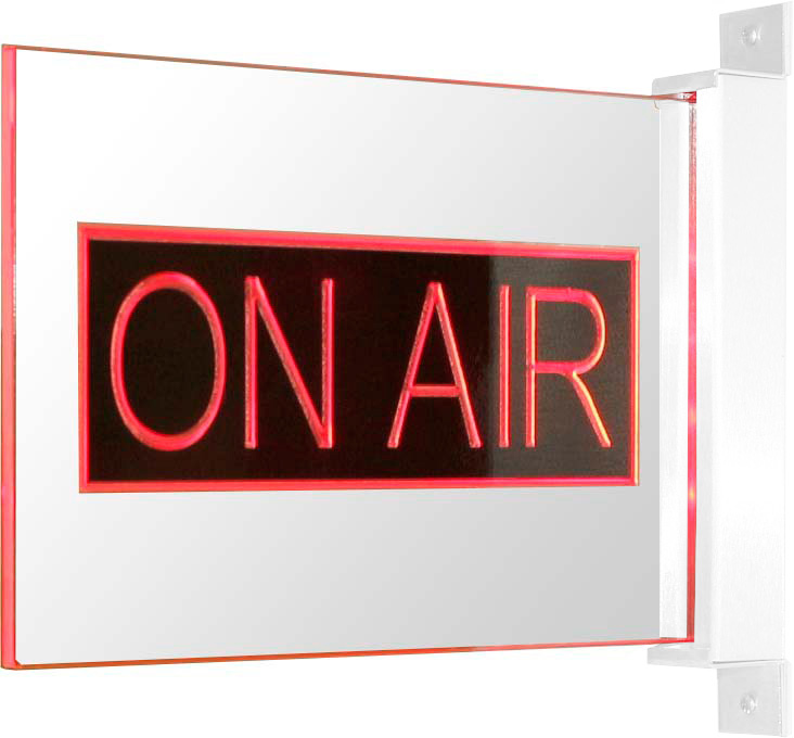 TTL-BPL-RED-W Bpl on Air Light -Plexiglass LED with Powdercoat, Red & White