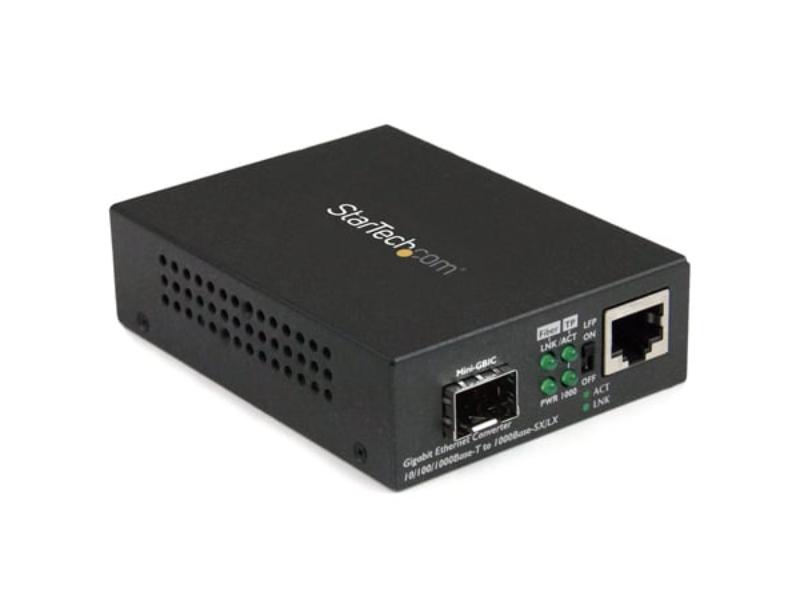 ST-MCM1110SFP Gigabit Ethernet Over Fiber Extension Media Converter with Open SFP Slot - TAA