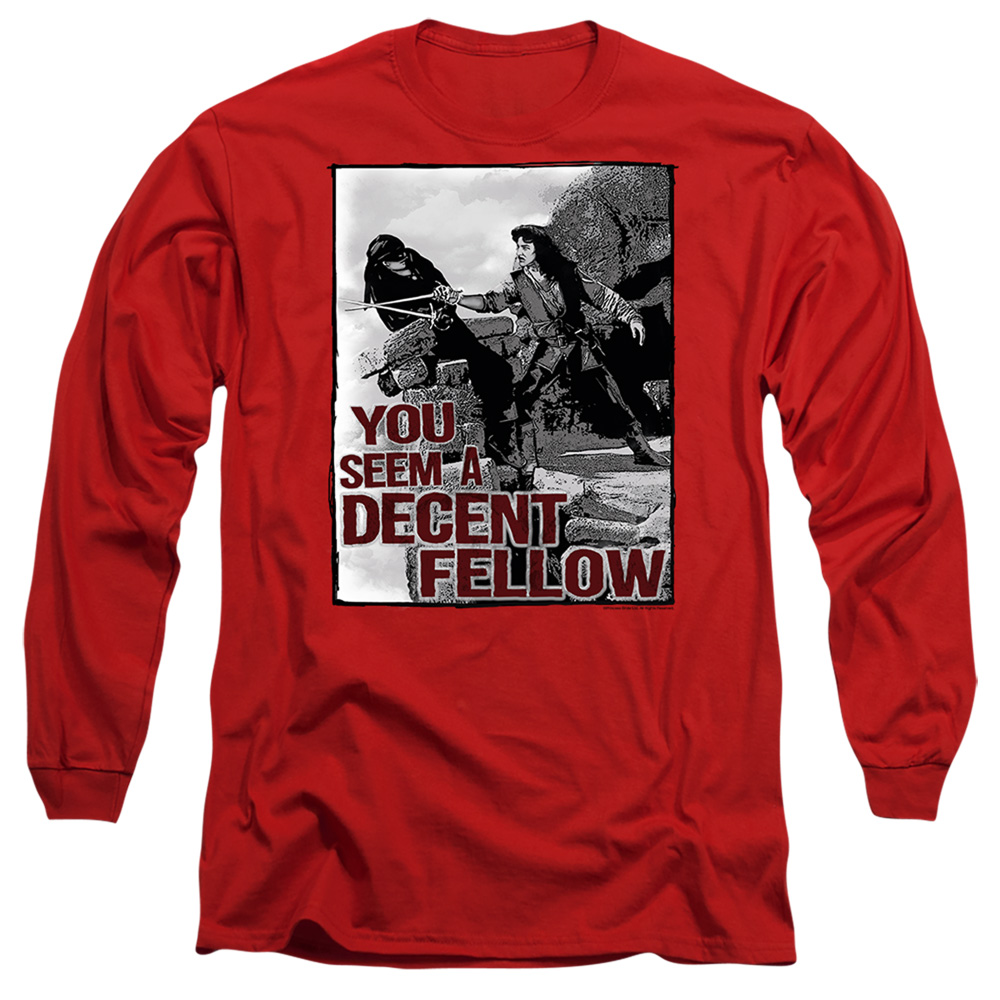 PB116E-AL-1 PB & Fellow Adult Long Sleeve T-Shirt, Red - Small