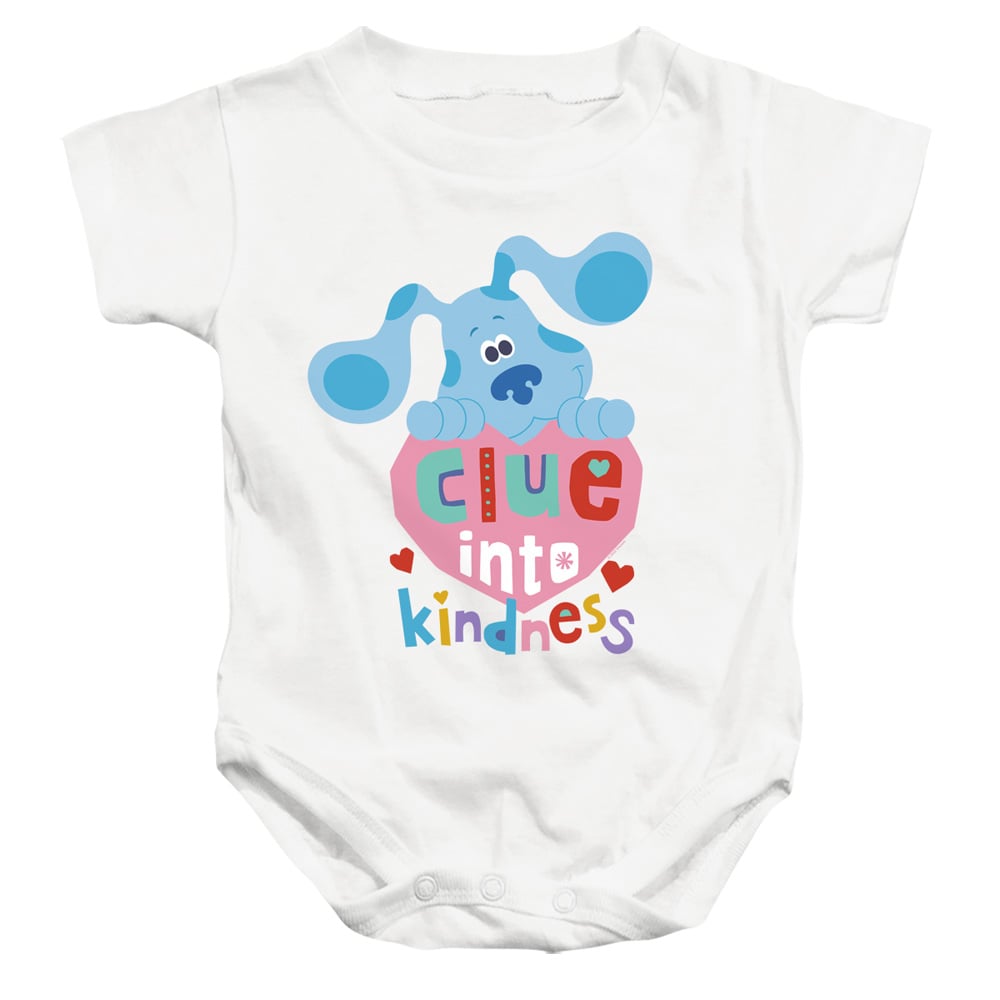 NICK408-SS-1 Blues Clues & You Clue Into Kindness Infant Snapsuit, White - Small - 6 Month