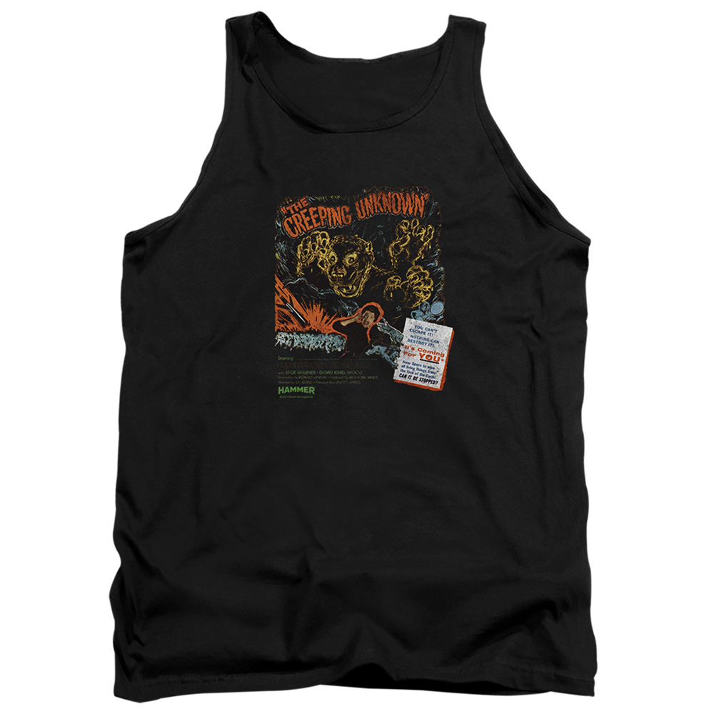 HHOH10000-TK-3 Hammer House of Horror Creeping Unknown Adult Tank Top, Black - Large