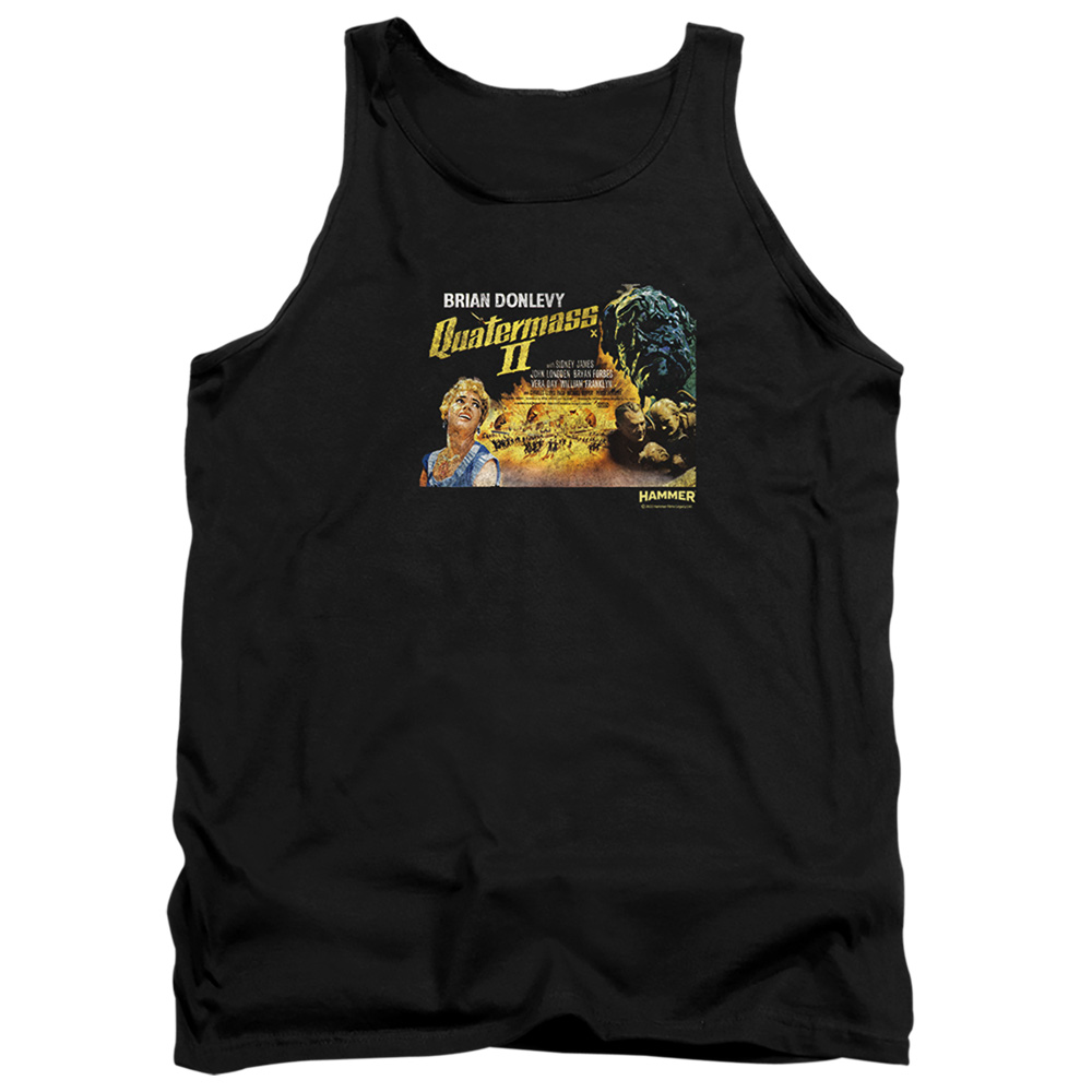 HHOH10025-TK-4 Hammer House of Horror Quartermass Adult Tank Top, Black - Extra Large