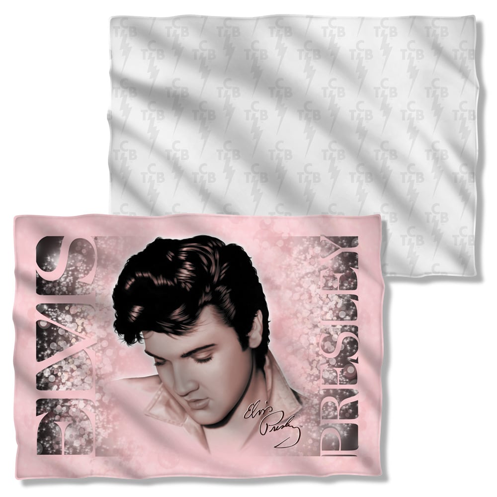 ELV831FB-PLO1-0 Elvis Presley Soft Light Pillow Case, White - 20 x 28 in.