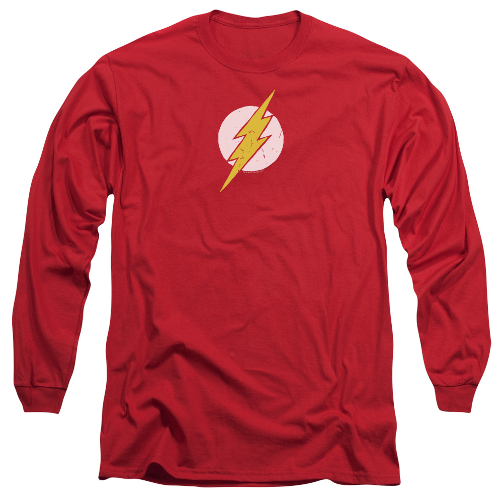 JLA475-AL-6 JLA Rough Flash Adult Long Sleeve T-Shirt, Red - 3X