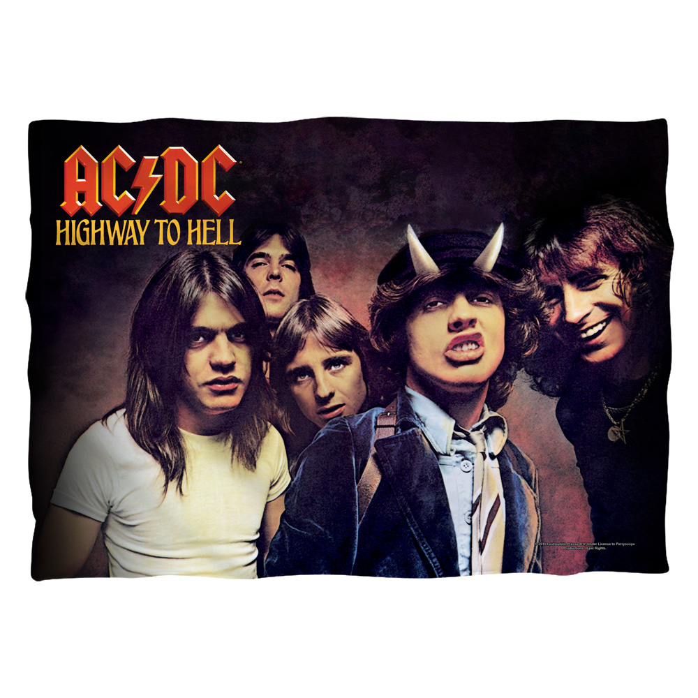 Acdc123-plo1-20x28 Acdc & Highway-pillow Case, White - 20 X 28 In.