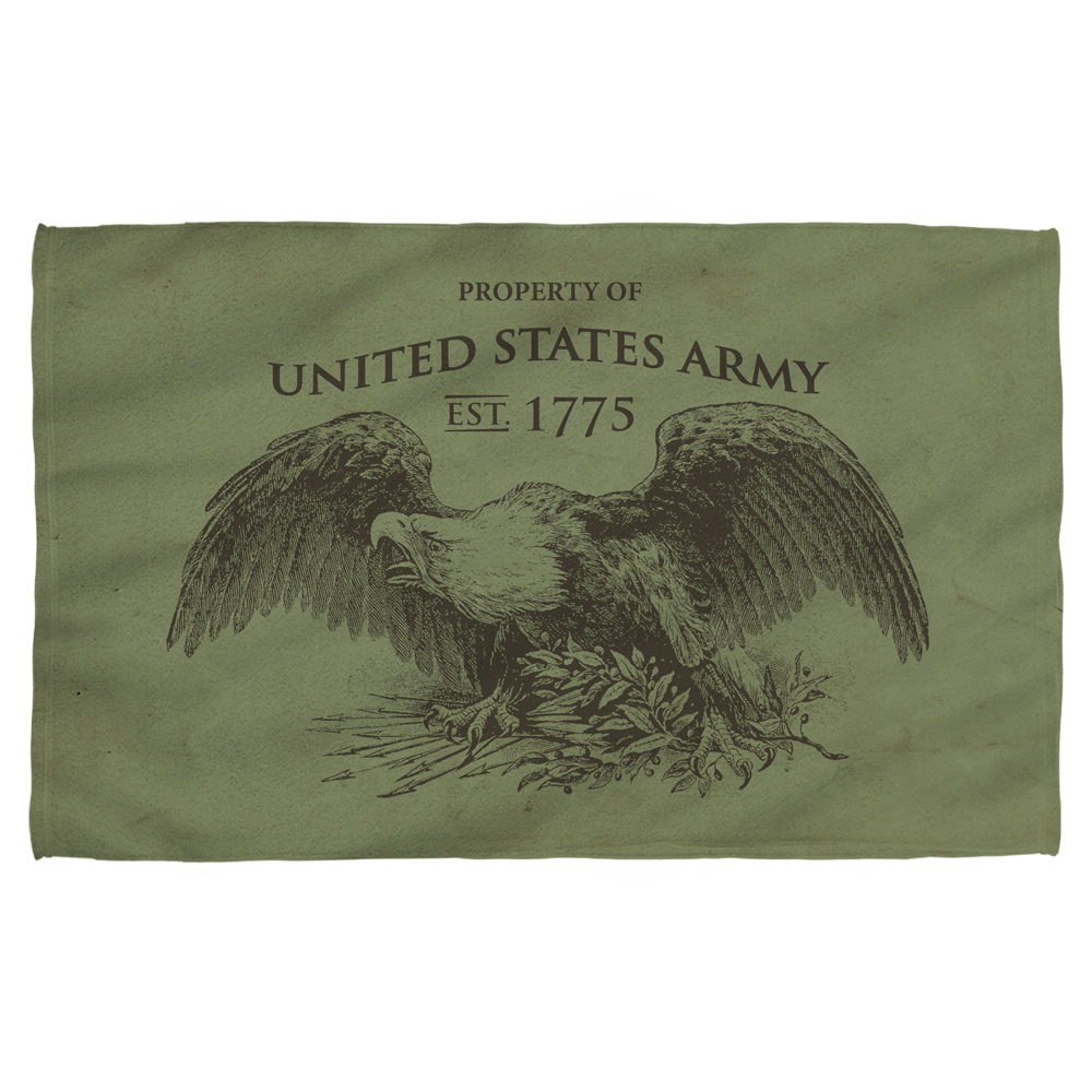Ar134-btw1-27x52 Army & Property-bath Towel, White - 27 X 52 In.
