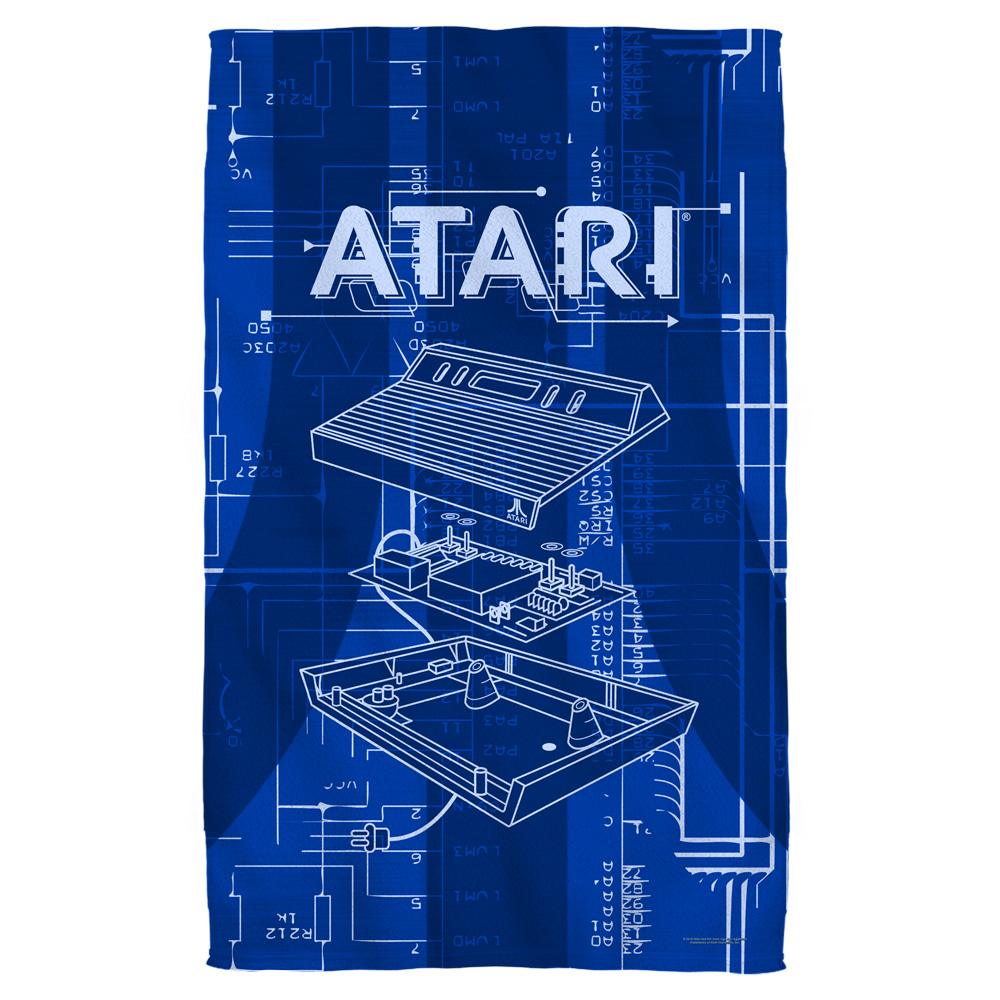 Atri109-btw1-27x52 Atari & Inside Out-bath Towel, White - 27 X 52 In.