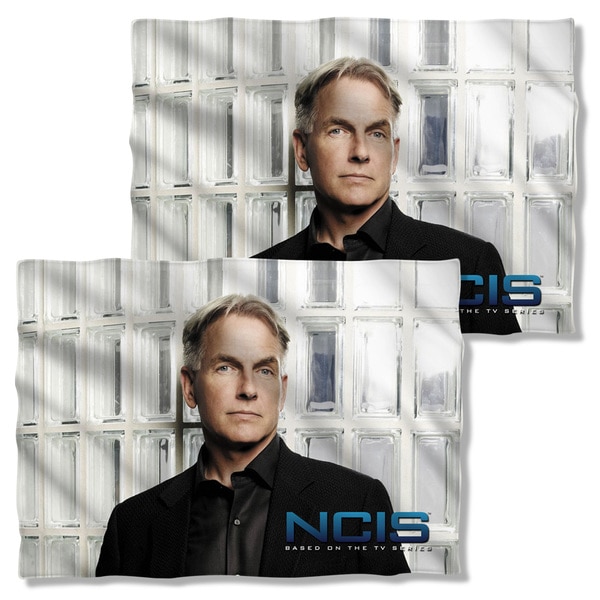 Cbs1487fb-plo1-0 Ncis-glass Wall - Front & Back Print - Pillow Case, White - 20 X 28 In.