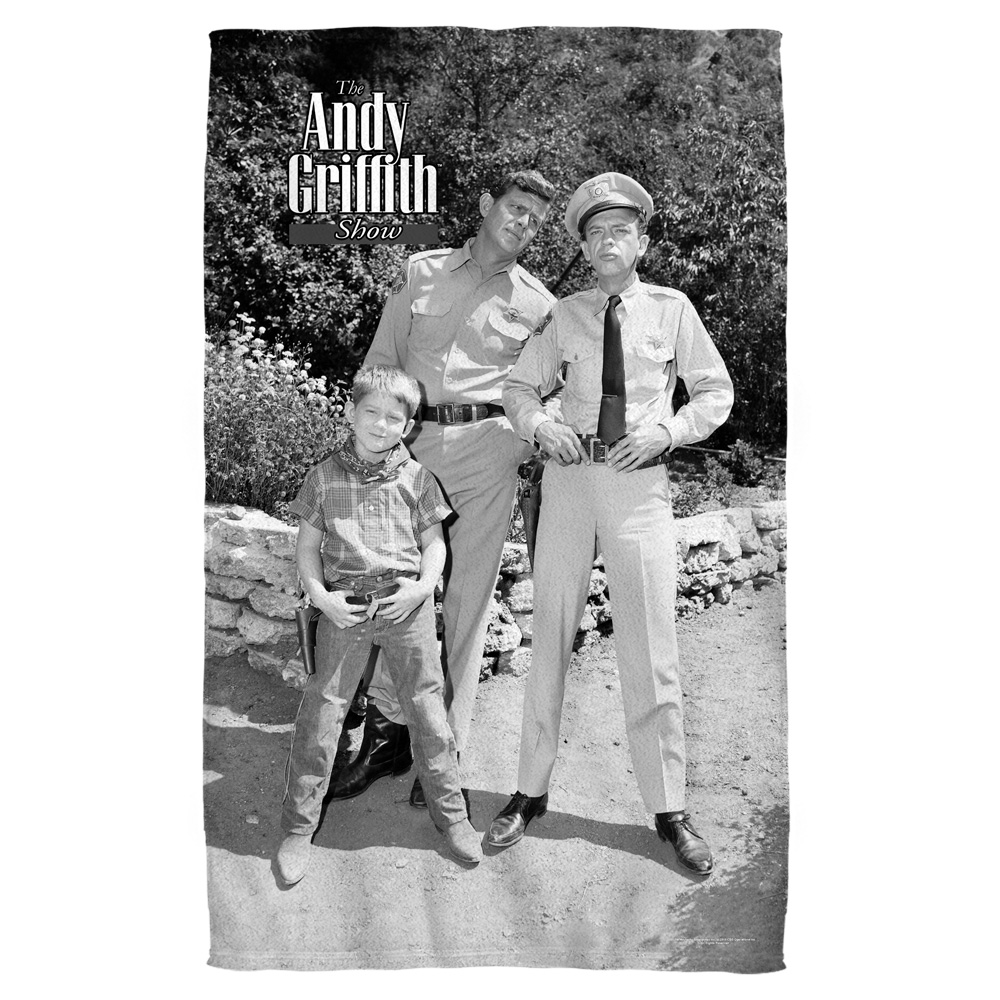 Cbs1502-btw1-27x52 Andy Griffith-lawmen - Bath Towel, White - Bath 27 X 52 In.