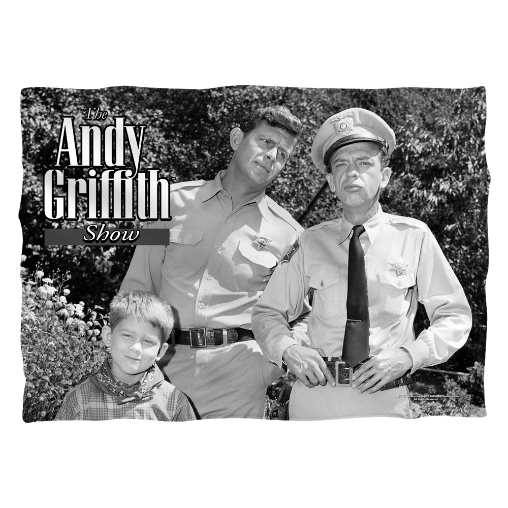 Cbs1502-plo1-0 Andy Griffith-lawmen - Pillow Case, White - 20 X 28 In.