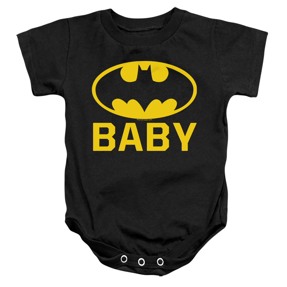 Bm2953-ss-1 Batman Bat Baby-infant Snapsuit, Black - Small 6 Months