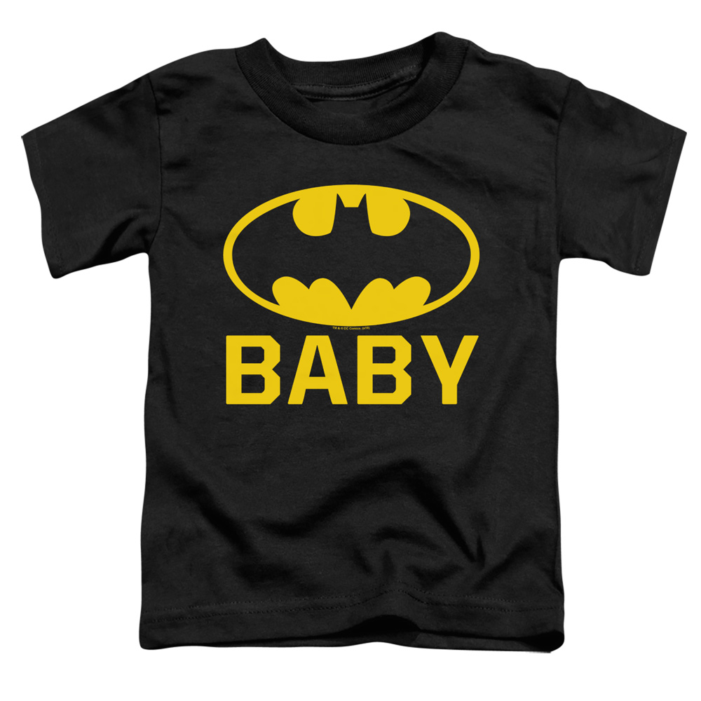 Bm2953-tt-1 Batman Bat Baby Short Sleeve Toddler Tee, Black - Small 2t