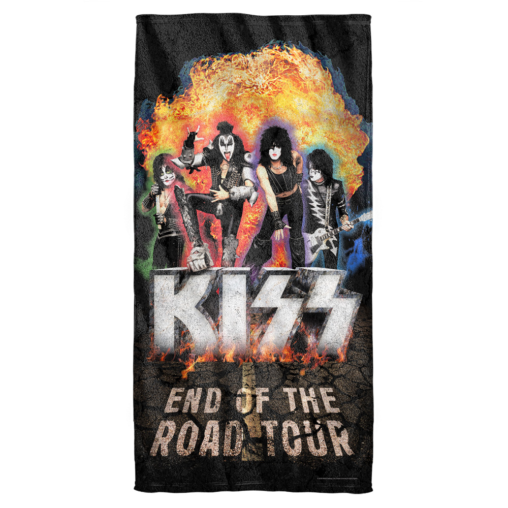 Kiss259-btw2-30x60 Kiss & Boom Cotton Front & Poly Back Beach Towel, White - 30 X 60 In.