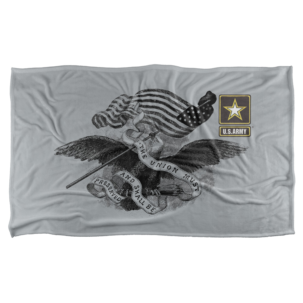 36 X 58 In. Army & Union Silky Touch Blanket, White