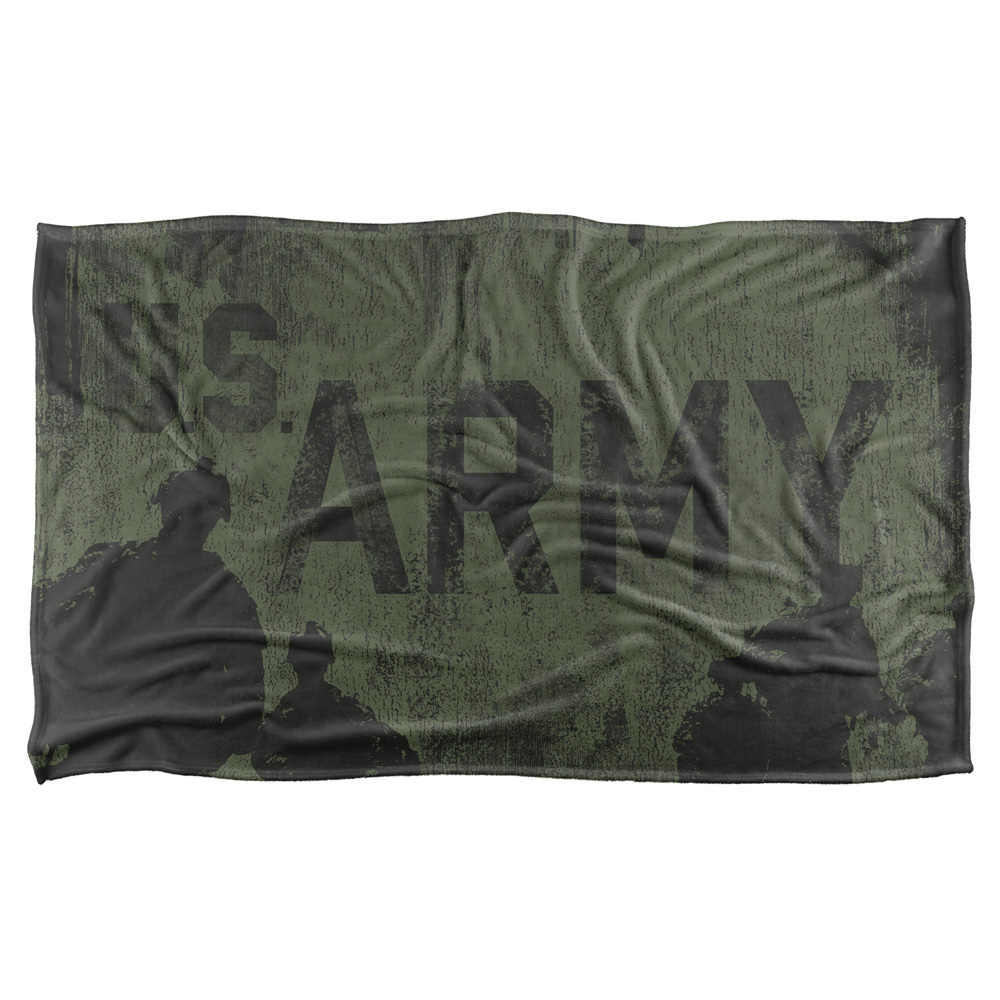 Ar133-bkt3-36x58 36 X 58 In. Army & Strong Silky Touch Blanket, White