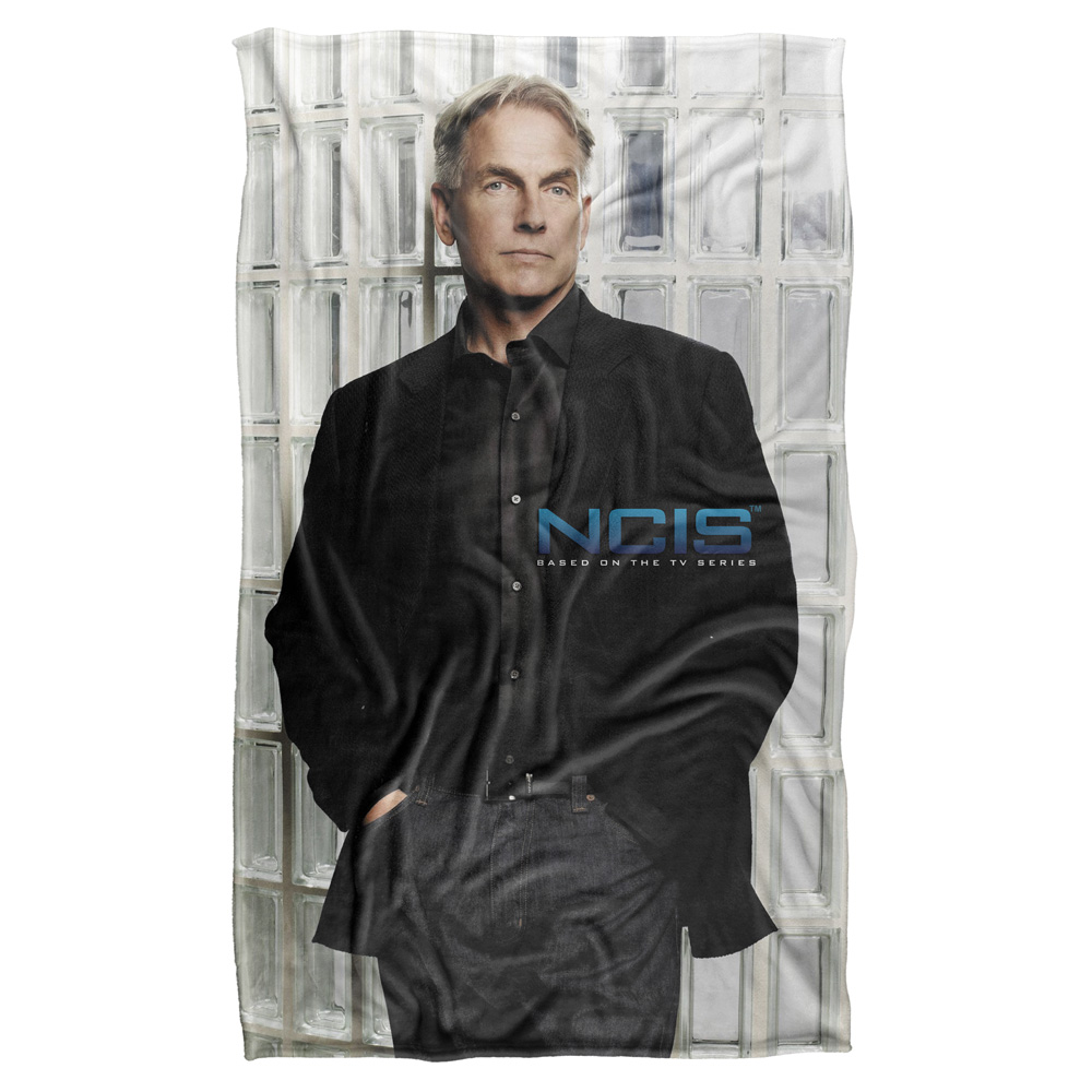 Cbs1487-bkt3-36x58 36 X 58 In. Ncis & Glass Wall Silky Touch Blanket, White