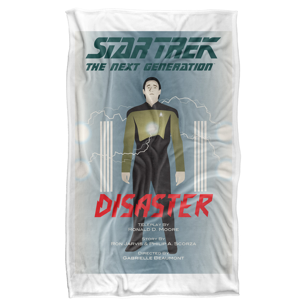 Cbs2121-bkt3-36x58 36 X 58 In. Star Trek & Tng Season 5 Episode 5 Silky Touch Blanket, White