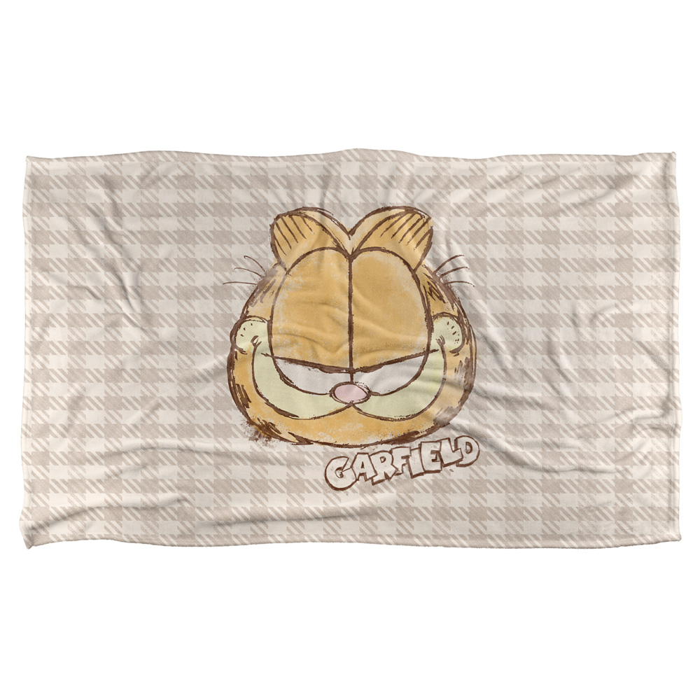 36 X 58 In. Garfield & Watercolor Silky Touch Blanket, White