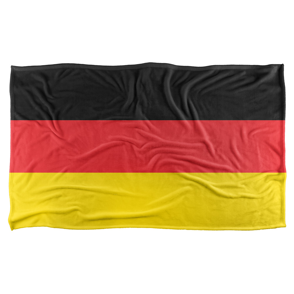36 X 58 In. German Flag Silky Touch Blanket, White