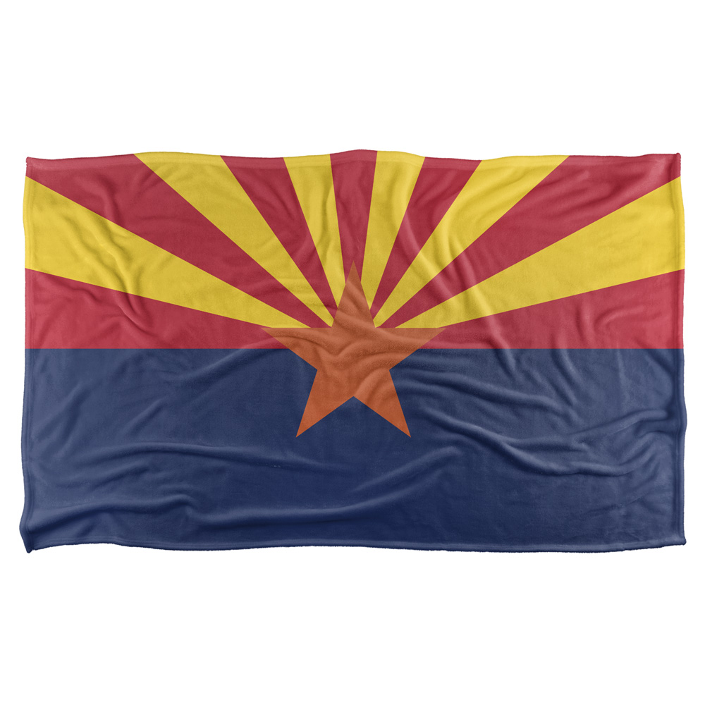 36 X 58 In. Arizona Flag Silky Touch Blanket, White