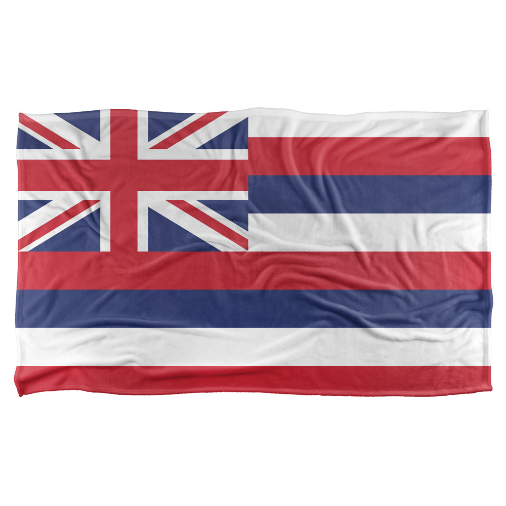 36 X 58 In. Hawaii Flag Silky Touch Blanket, White