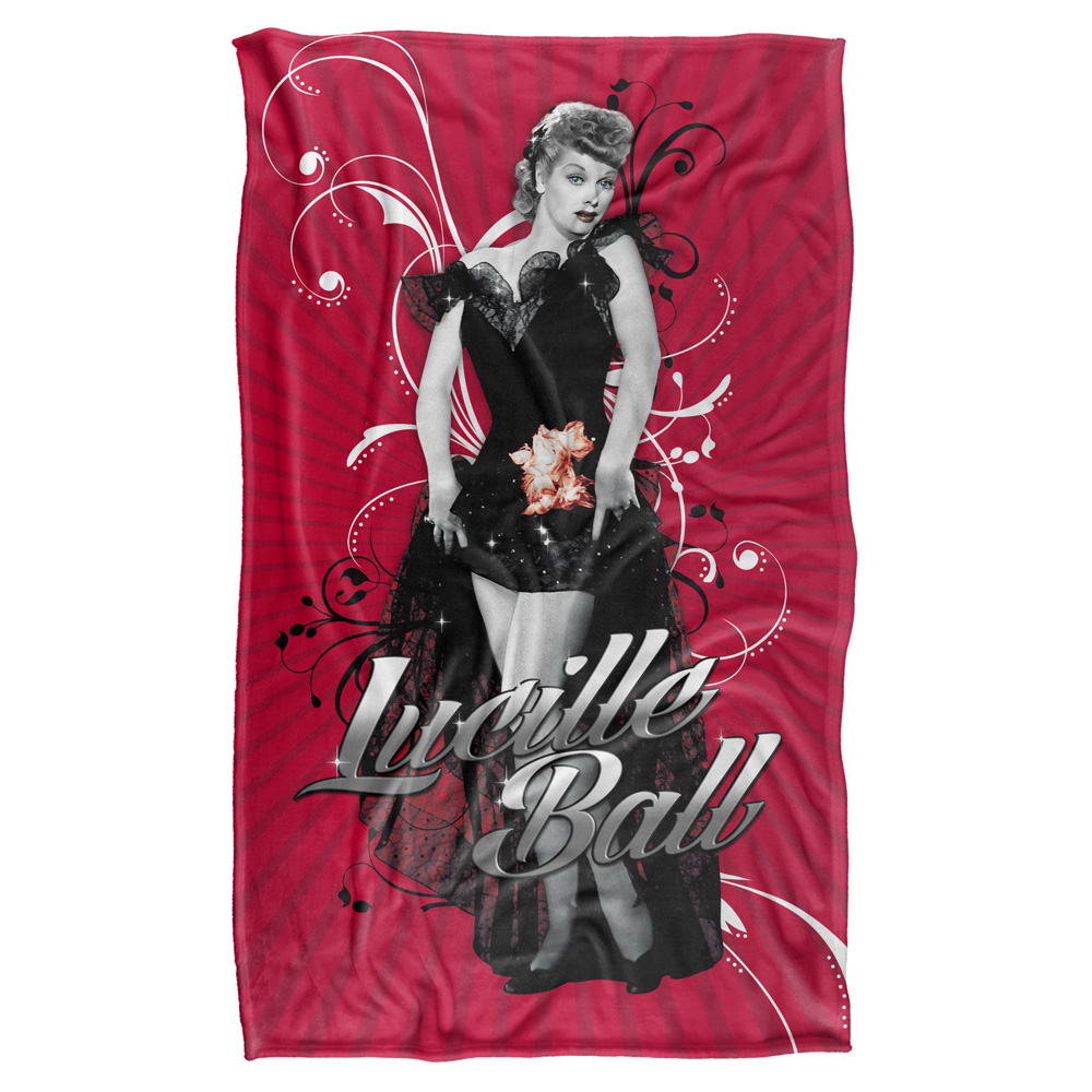 36 X 58 In. Lucille Ball & Firecracker Silky Touch Blanket, White