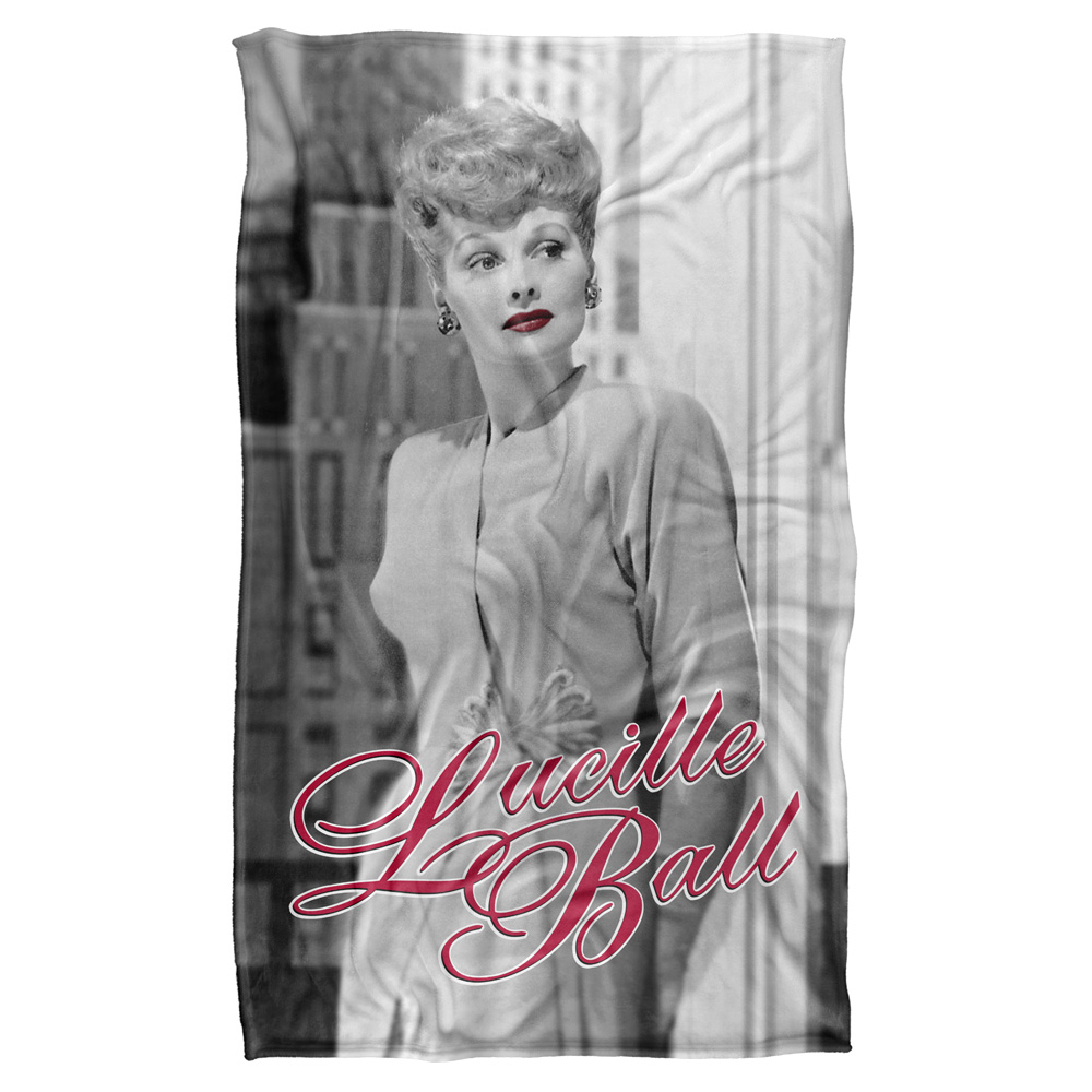36 X 58 In. Lucille Ball & City Girl Silky Touch Blanket, White