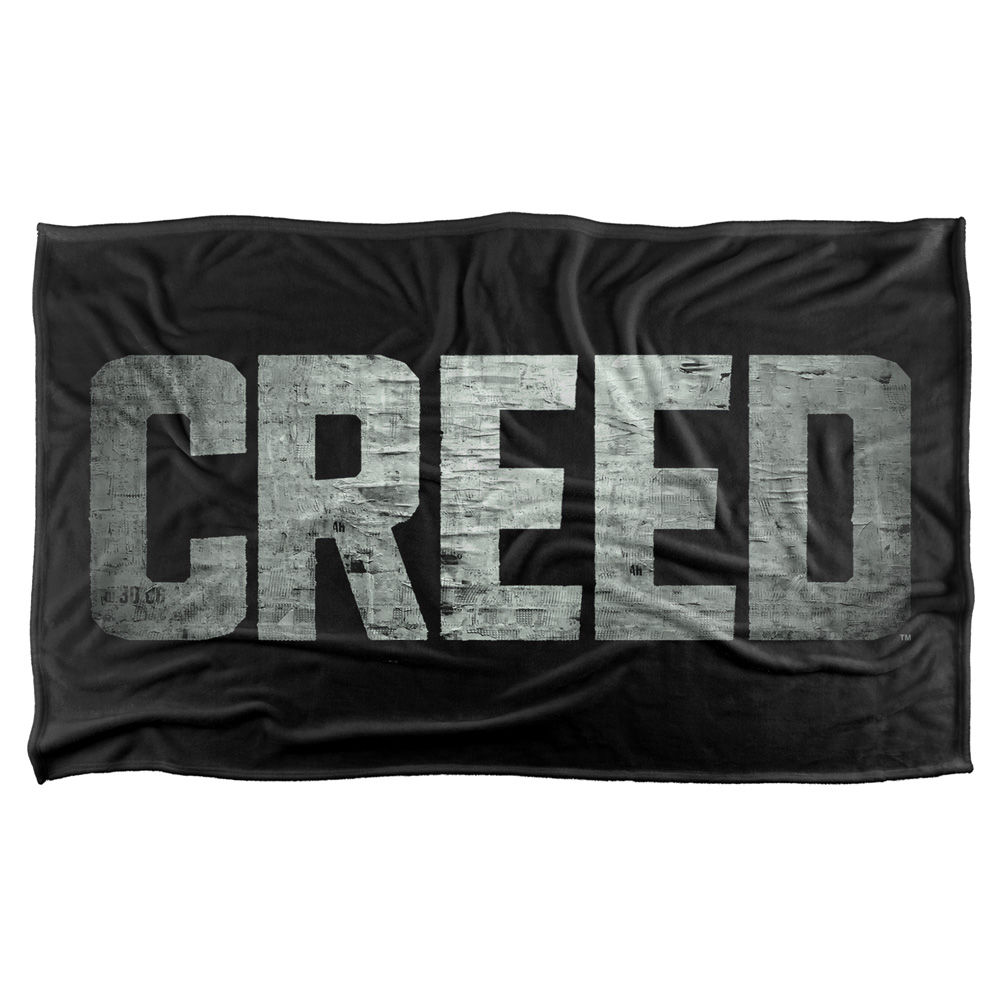 36 X 58 In. Creed & Taped Logo Silky Touch Blanket, White