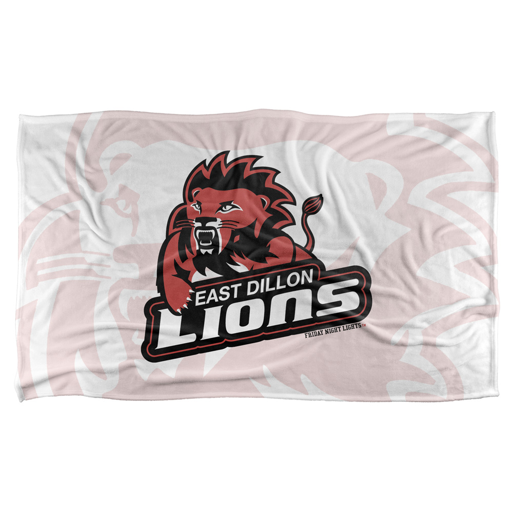36 X 58 In. Friday Night Lights & Lions Silky Touch Blanket, White