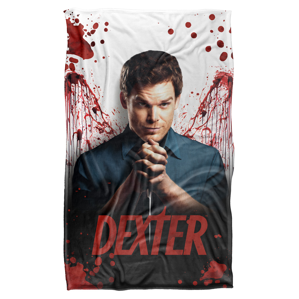 36 X 58 In. Dexter & Blood Never Lies Silky Touch Blanket, White