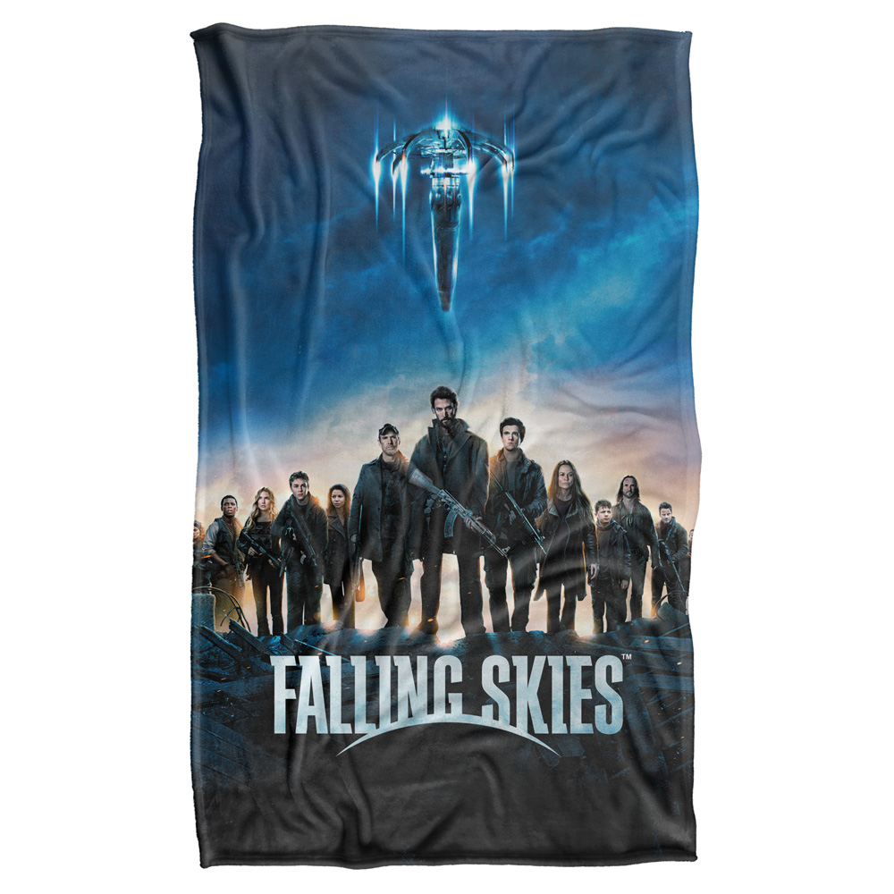 36 X 58 In. Falling Skies & Poster Silky Touch Blanket, White