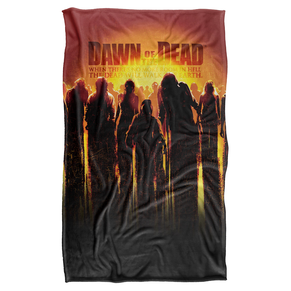 36 X 58 In. Dawn Of The Dead & Dead Silky Touch Blanket, White