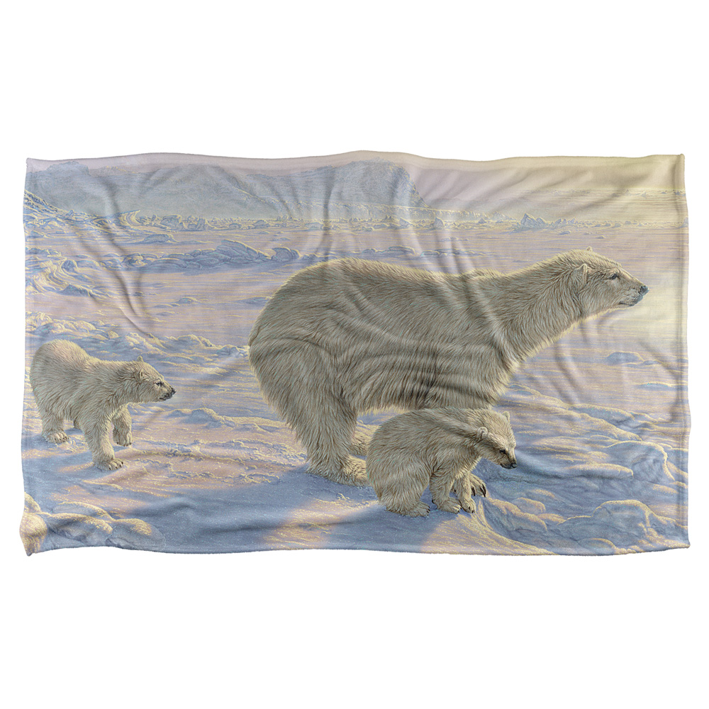 36 X 58 In. Wild Wings & On The Edge 2 Silky Touch Blanket, White