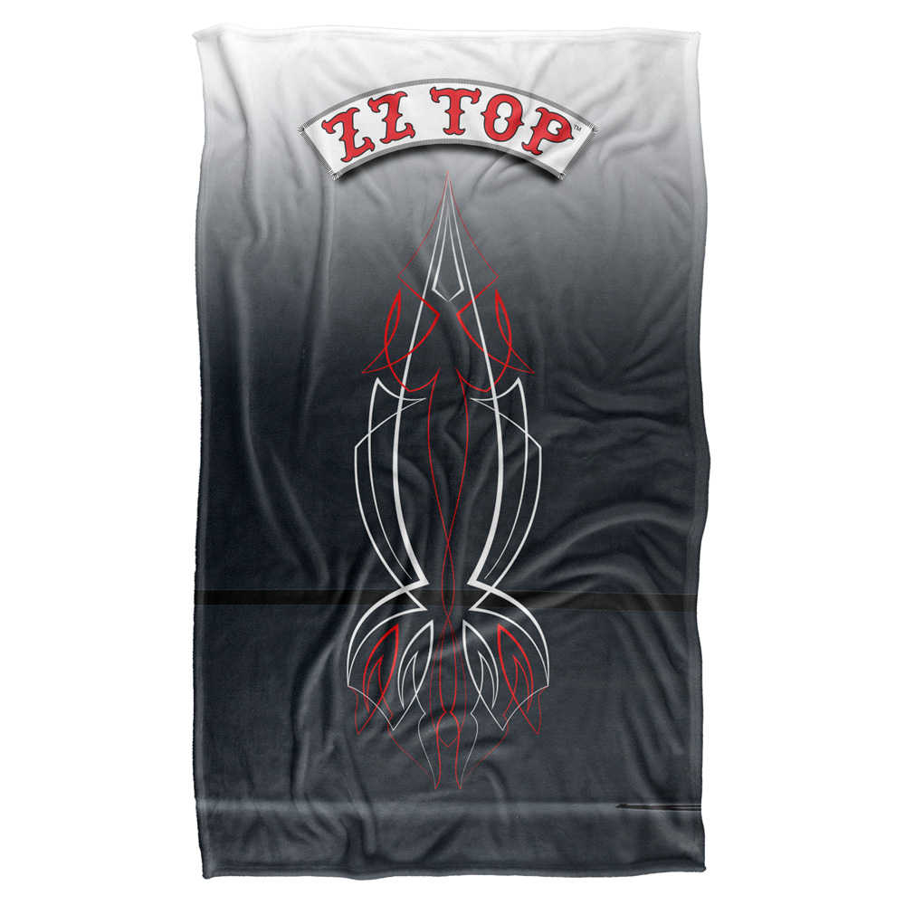 36 X 58 In. Zz Top & Decal Logo Silky Touch Blanket, White