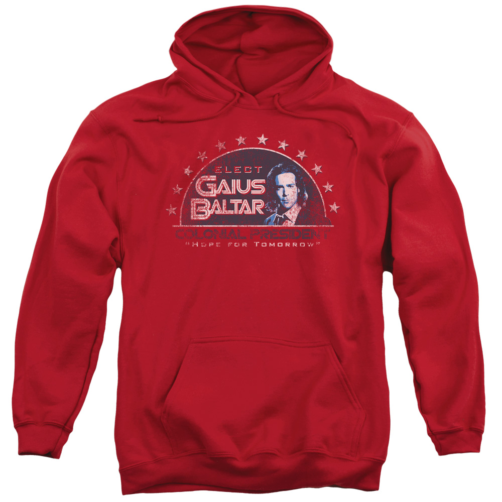 UPC 751759000116 product image for BSG & Elect Gaius Adult Pull-Over Hoodie, Red - Medium | upcitemdb.com