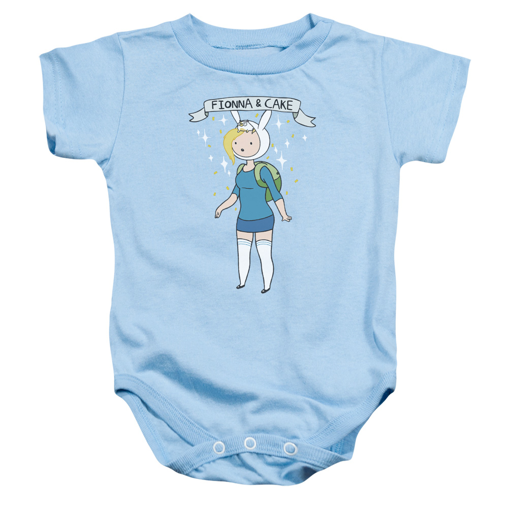 Adventure Time - Fionna & Cake Infant Snapsuit, Light Blue - Small - 6 Months