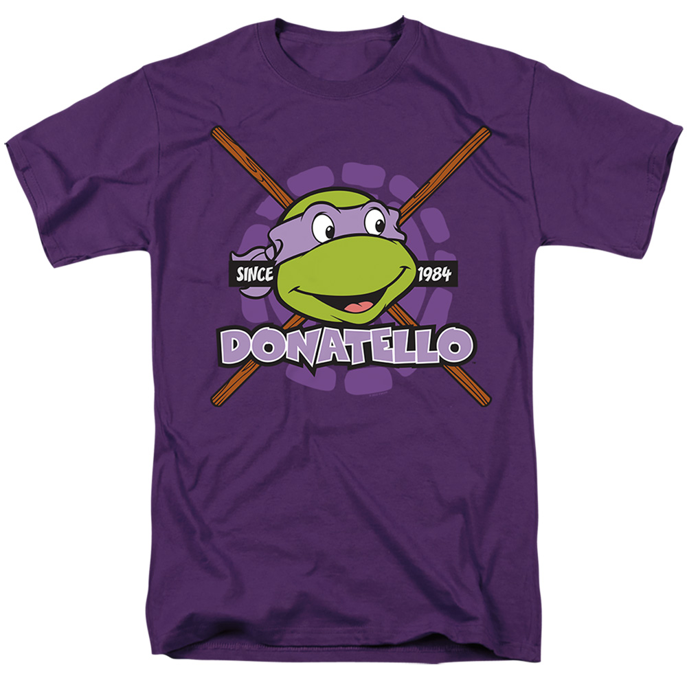 Teenage Mutant Ninja Turtles & Donatello Since 1984 Short Sleeve Adult 18-1 T-Shirt, Purple - 4X