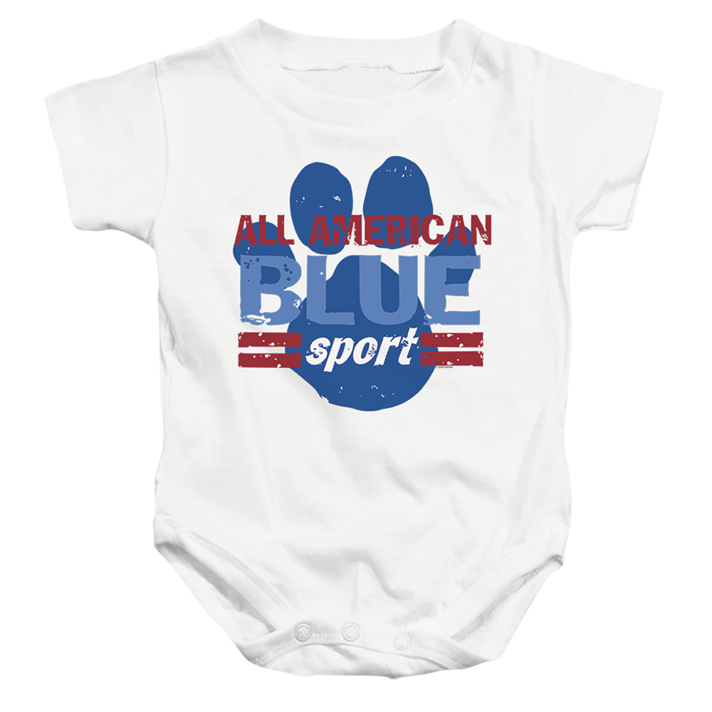 NICK389-SS-1 Blues Clues Classic & All American Sport-Infant Snapsuit, White - Small - 6 Month